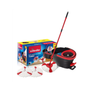Vileda 2in1 Microfibre Mop and Bucket Set Easy Pour Wring and Clean Turbo